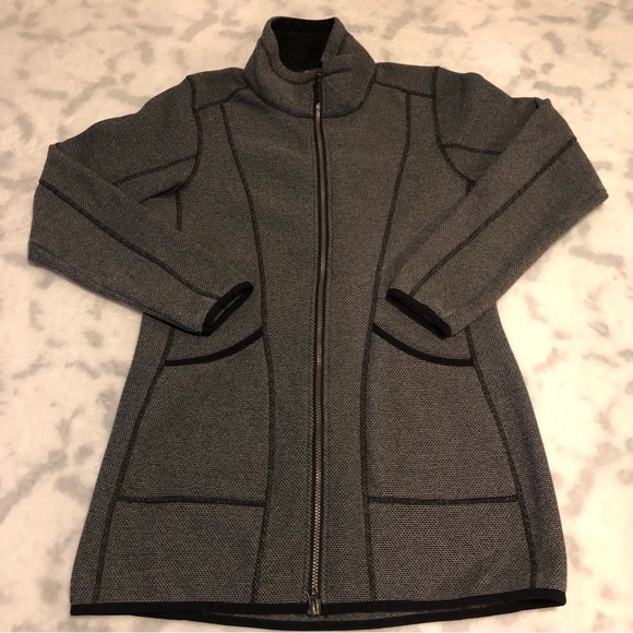 EDDIE BAUER GREY HIGH NECK ZIP-UP FLEECE. SIZE (M) - Picture 6 of 15